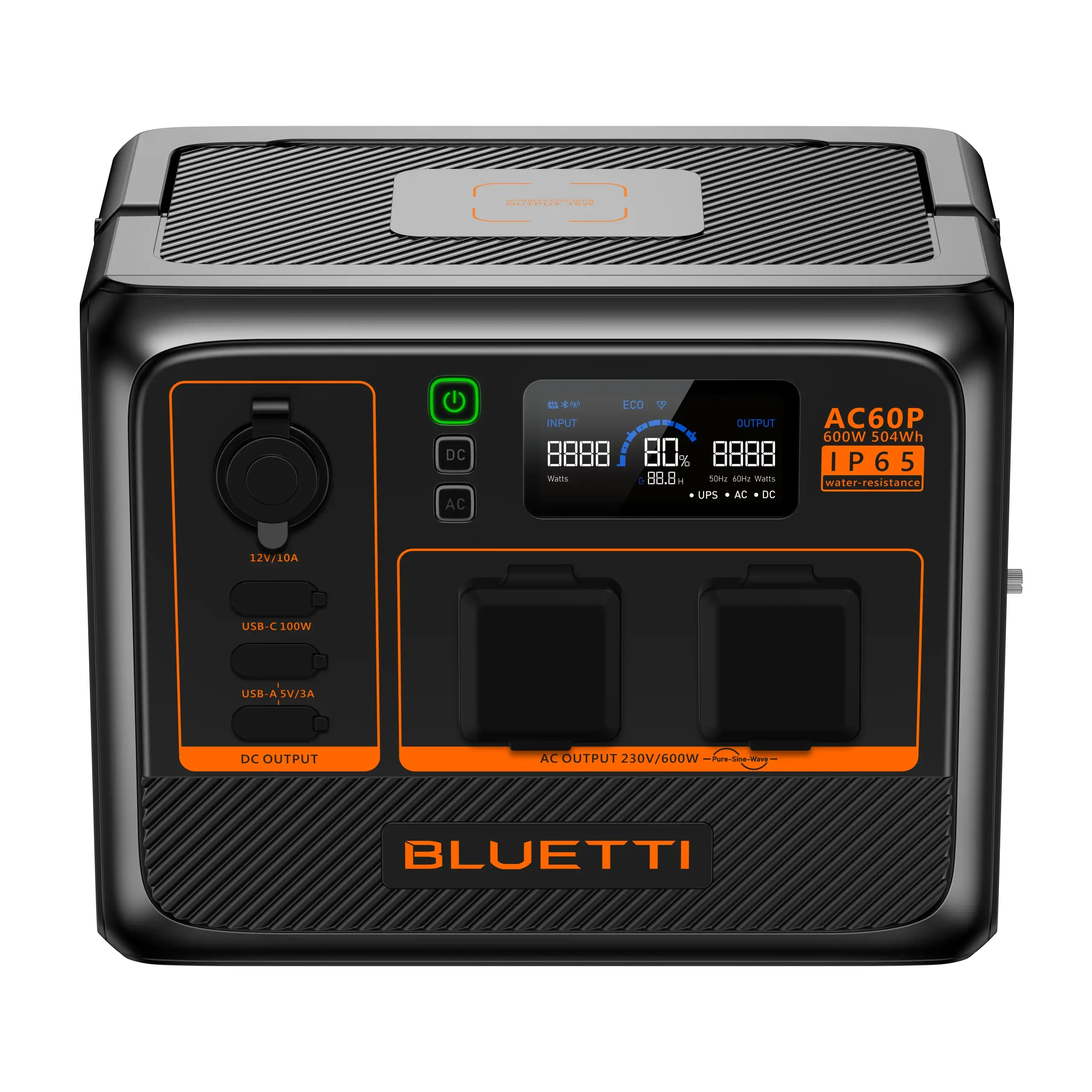 תחנת כח ניידת BLUETTI AC60P IP65 – תמונה 2