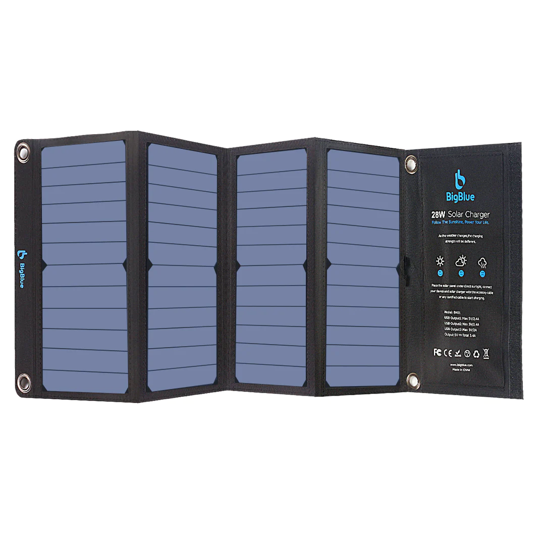פאנל טעינה סולארי BIGBLUE 28W PV – תמונה 2
