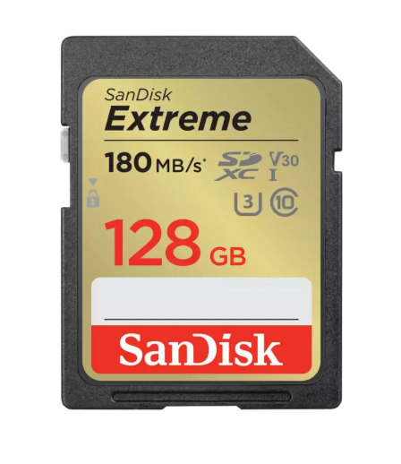 כרטיס S.D EX 4K 180S V30 SD 128G